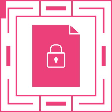 güvenli simge illüstrasyon tasarımı