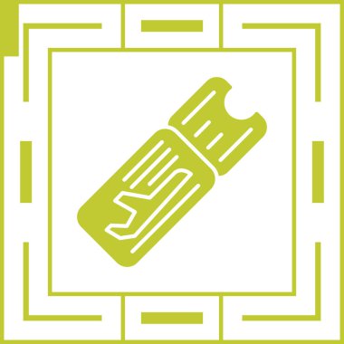 Bir bira kutusunun yeşil simgesinin vektör çizimi