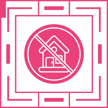 ev simgesi, vektör illüstrasyonu