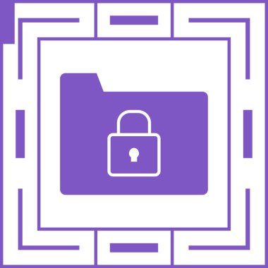 kilit simgesi, vektör illüstrasyonu