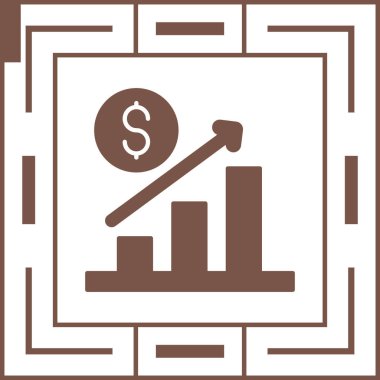 iş grafiği simgesi, vektör illüstrasyonu