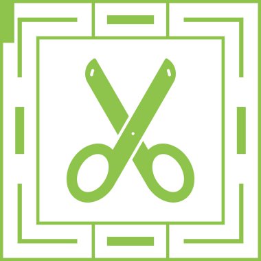 makas simgesi vektör illüstrasyonu