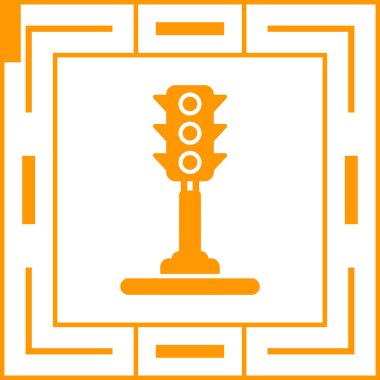 Modern yol simgesinin vektör illüstrasyonu