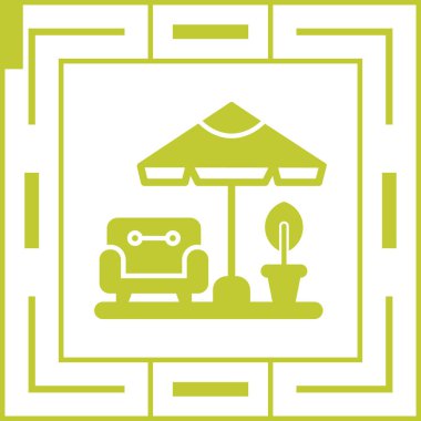 Bir restoran simgesinin vektör illüstrasyonu