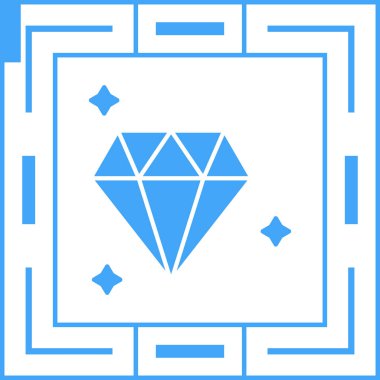 Elmas simgesi vektör illüstrasyonu
