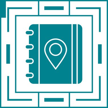 harita pin ikonu vektör illüstrasyonu