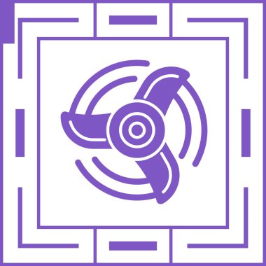 Kameranın mor simgesinin vektör çizimi