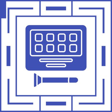 Bilgisayar. Web simgesi basit illüstrasyon