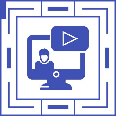 video simgesi vektör illüstrasyonu