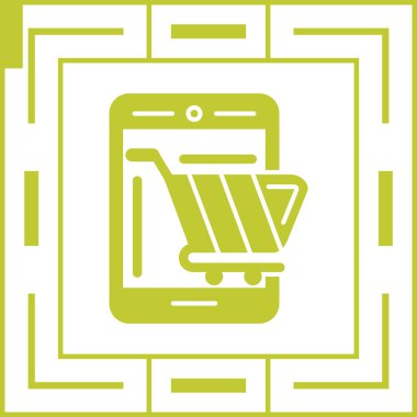 Alışveriş sepeti ikonu vektör illüstrasyonu