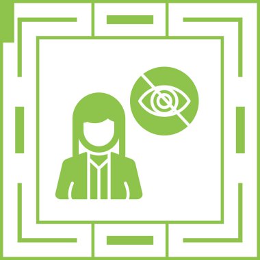 Moda stili izole edilmiş arka planda kadın göz simgesi