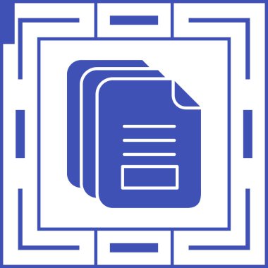 belge simgesi vektör illüstrasyonu