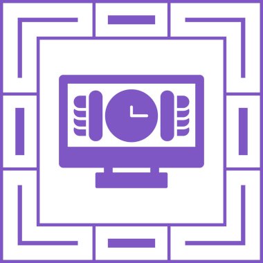 bilgisayar simgesi vektör illüstrasyonu