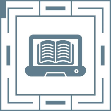 kitap simgesi, vektör illüstrasyonu