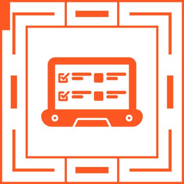 bilgisayar web simgesi, vektör illüstrasyonu