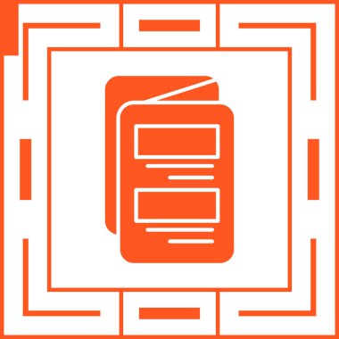 Kitap. Web simgesi basit illüstrasyon