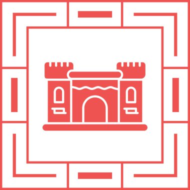 Bir inşa simgesinin vektör illüstrasyonu