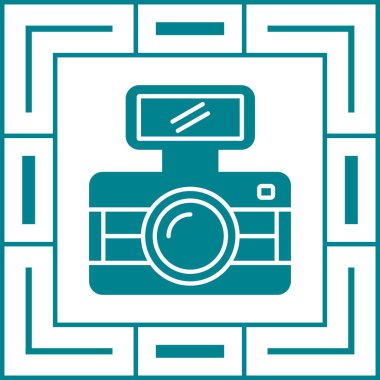 kamera simgesi, vektör illüstrasyonu basit tasarım