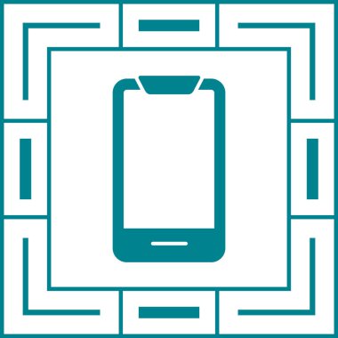 cep telefonu ikonu vektör illüstrasyonu