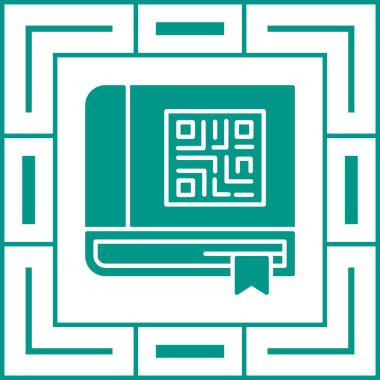 Qr kod simgesi, basit stil