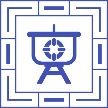 Yol işareti simgesinin vektör illüstrasyonu