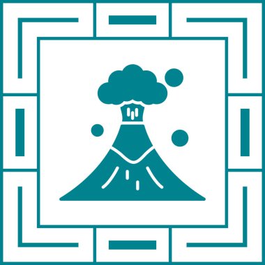 Bir nükleer güç istasyonu simgesinin vektör çizimi