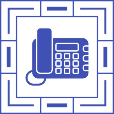 Telefonunuz var. Web simgesi basit illüstrasyon