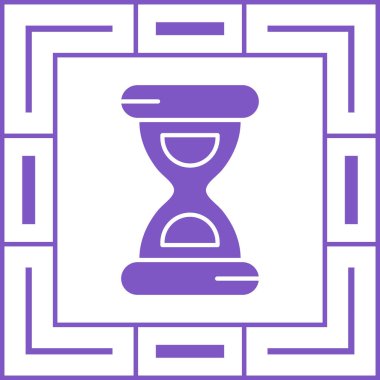 kum saati ikonu vektör illüstrasyonu