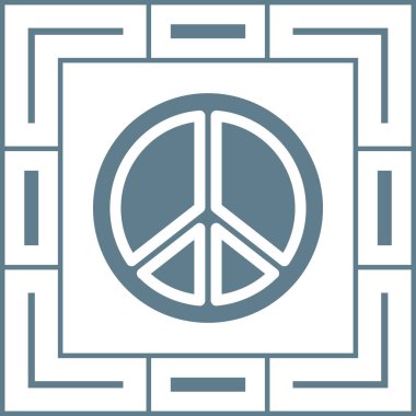 Bir barış işaretinin vektör illüstrasyonu