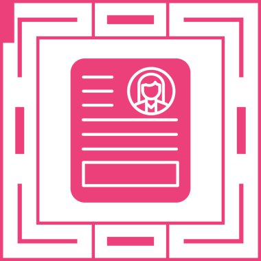 Belge. Web simgesi basit illüstrasyon