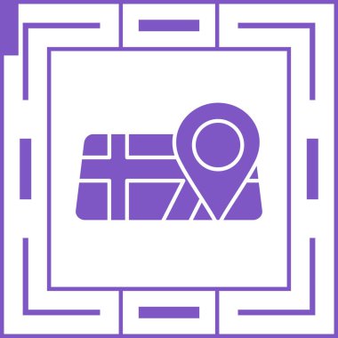 konumu simgesi harita, illüstrasyon vektör