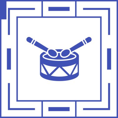 davul simgesi vektör illüstrasyonu