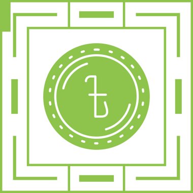 Bitcoin simgesi, vektör çizimi