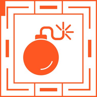 Bomba simgesi vektör illüstrasyonu