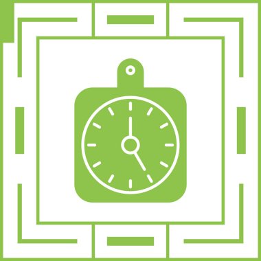 Saat simgesinin vektör illüstrasyonu