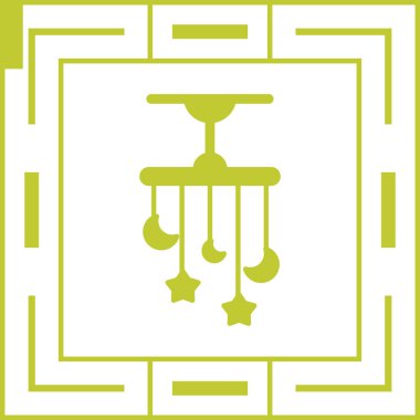 Ramazan ve Ramazan fenerinin vektör illüstrasyonu, Arapça simge