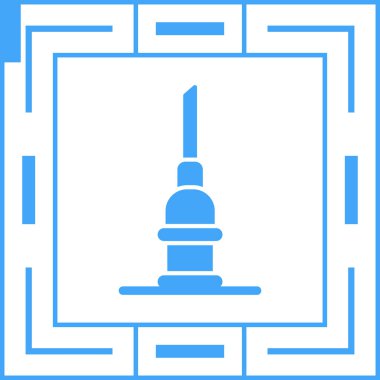 Bina. Web simgesi basit illüstrasyon