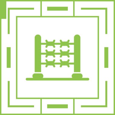 Bir bina simgesinin vektör illüstrasyonu