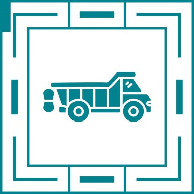 dump truck icon vector illustration