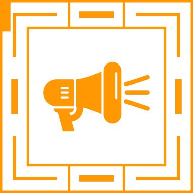 Megafon. Basit ağ simgesi