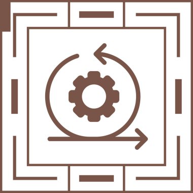 dişli simgesi vektör illüstrasyonu