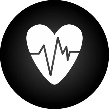 Kalp ikonu vektör illüstrasyonu