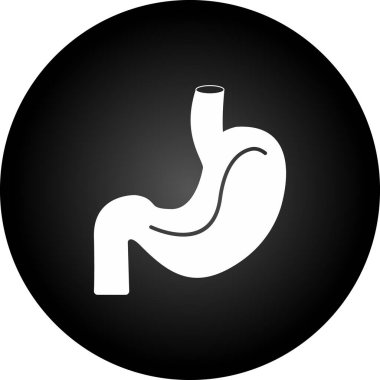 Mide simgesinin vektör illüstrasyonu