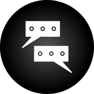 Sohbet simgesi vektör illüstrasyonu