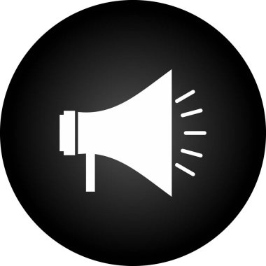 megafon ikon vektör illüstrasyon tasarımı