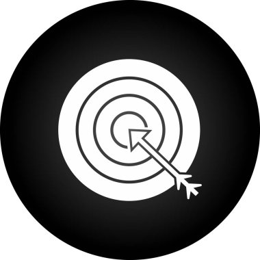 Hedef. Web simgesi basit illüstrasyon