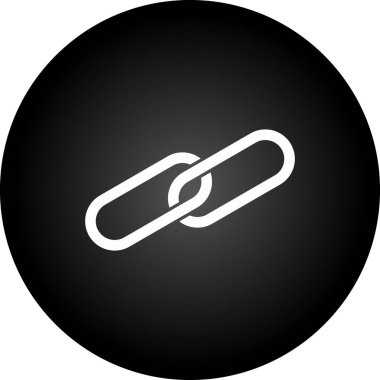 Bağlantı simgesini. Beyaz arka plan üzerinde Internet düğmesi