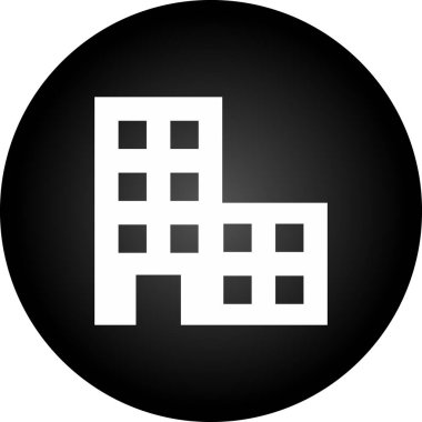 Bina simgesi. Web için ev vektör simgesinin basit illüstrasyonu