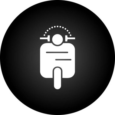 Modern b 'nin vektör illüstrasyonu araba simgesinden yoksun