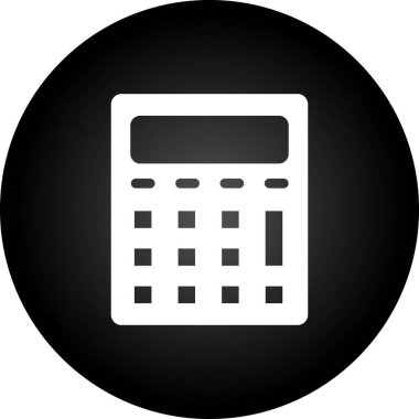 Hesap makinesi. Web simgesi basit tasarım